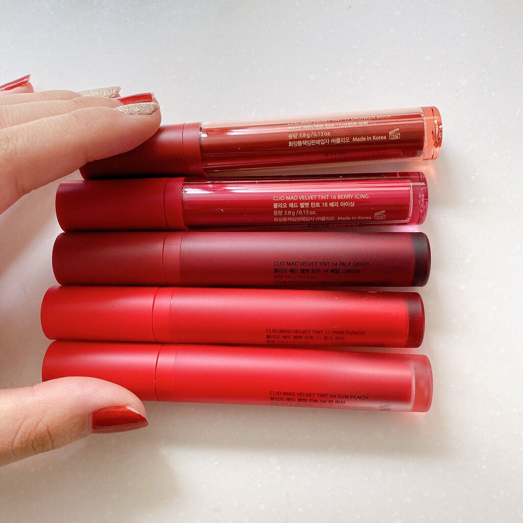 マッド ベルベット ティント/CLIO/口紅を使ったクチコミ(7枚目)