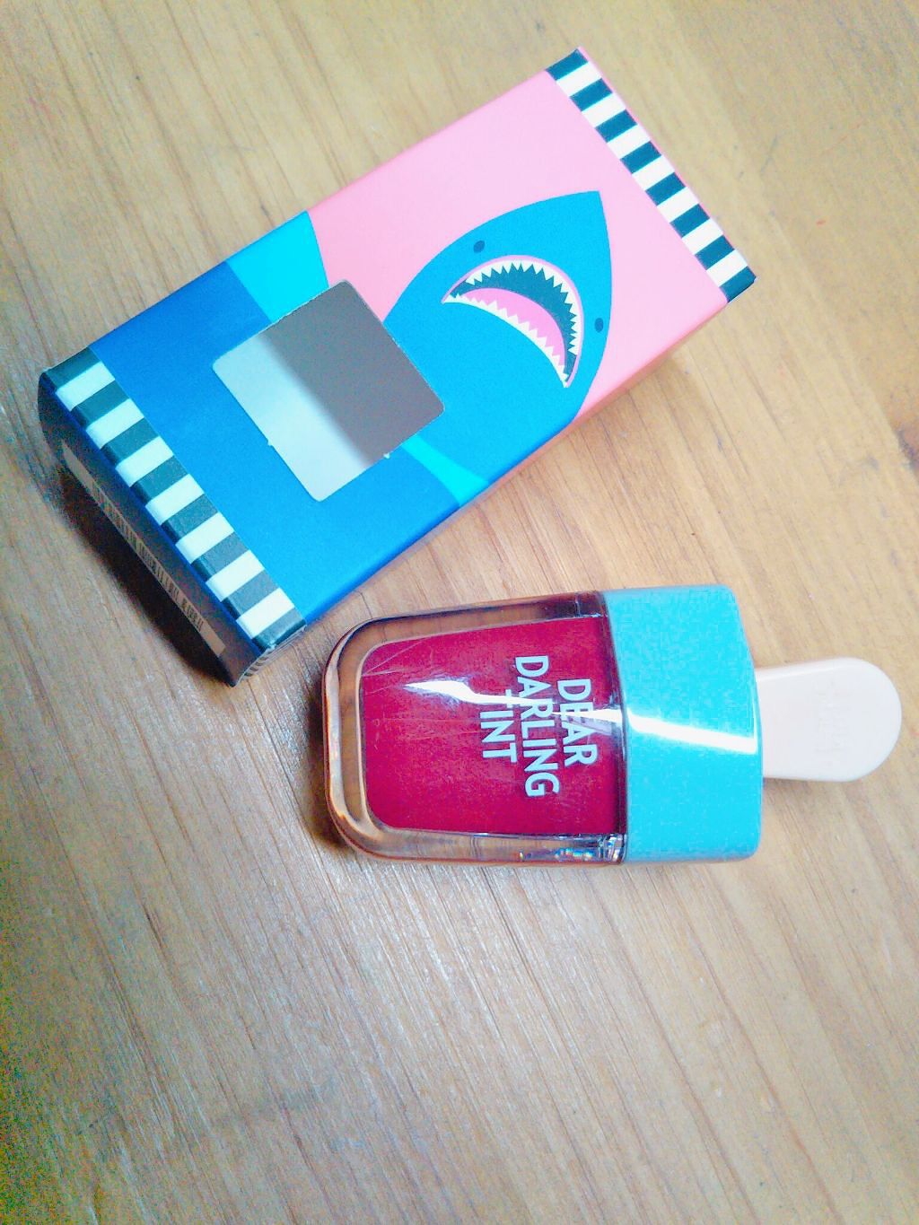 ディアダーリン ウォータージェルティント （アイスティント）/ETUDE/口紅を使ったクチコミ（2枚目）