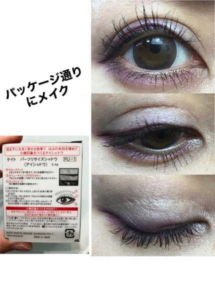 パーツリサイズシャドウ/KATE/アイシャドウパレットを使ったクチコミ(2枚目)