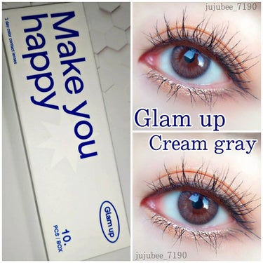 Glam up　Cream gray

DIA:14.0  GDIA:13.0
BC:8.6  含水率38.5%
1DAY

ナチュラルに瞳の明るさを上げる3トーン
上品で透明感のある大人ハーフな印象に