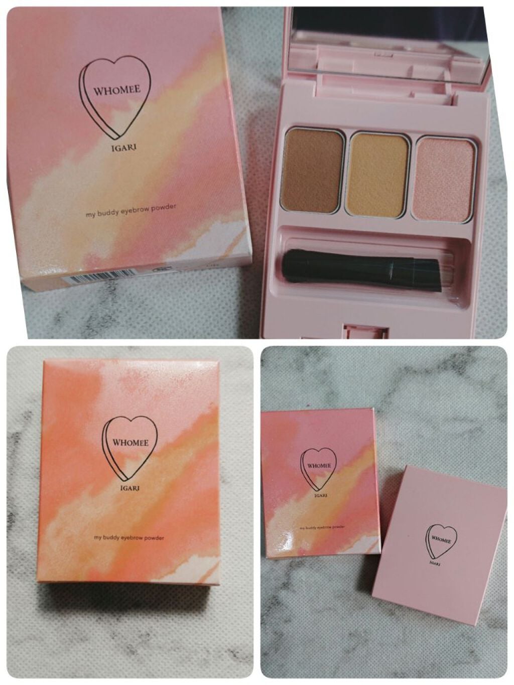 フーミー アイブロウパウダー/WHOMEE/パウダーアイブロウを使ったクチコミ(2枚目)