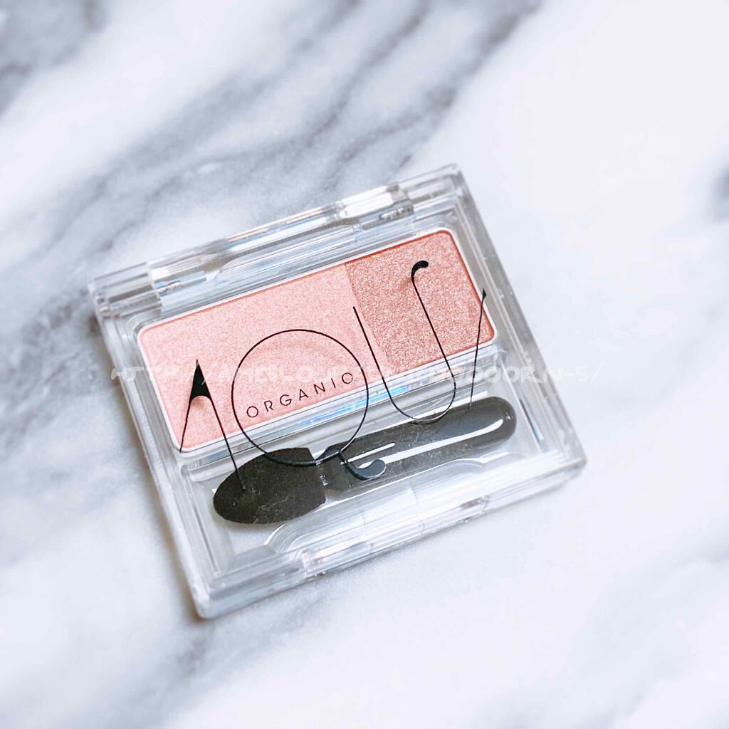 オーガニックデュオシャドー/アクア・アクア/アイシャドウパレットを使ったクチコミ（1枚目）
