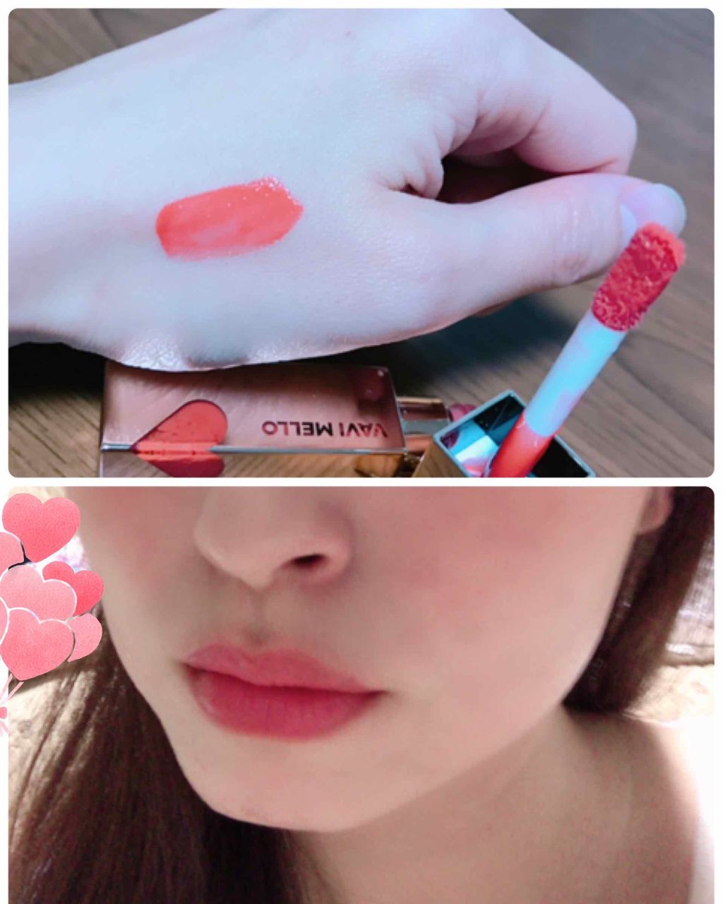 ハートウィンドウリップティントオイルタイプ/VAVI MELLO/リップグロスを使ったクチコミ(2枚目)