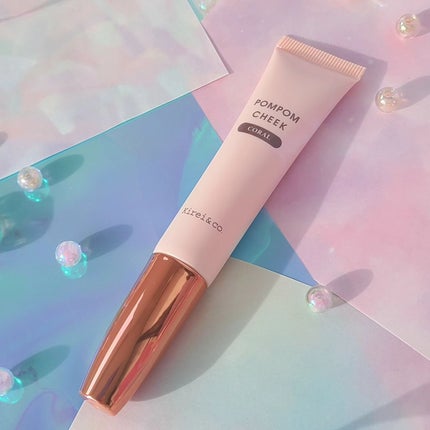 キラキラポムポムチーク/Kirei&co./リキッドチークを使ったクチコミ(5枚目)