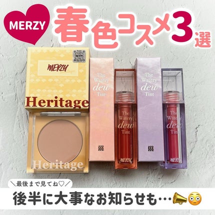 ザ  ヘリテージ  チーク/MERZY/パウダーチークを使ったクチコミ(1枚目)