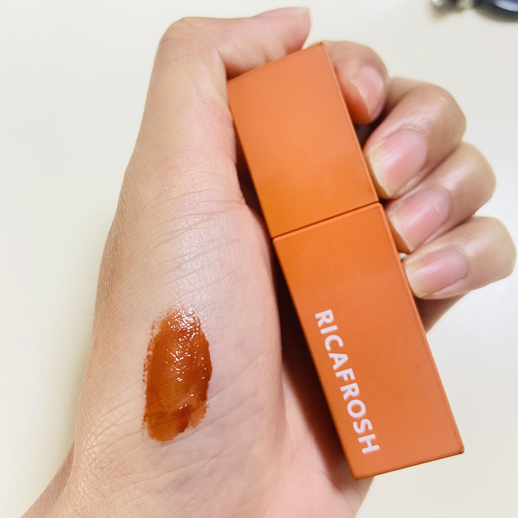 ジューシーリブティント/RICAFROSH/リップティントを使ったクチコミ（2枚目）