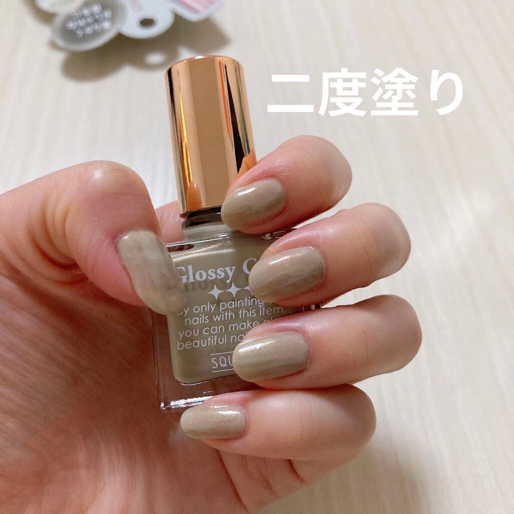 グロッシーコート/スキューズミー/オールインワンネイルを使ったクチコミ(4枚目)