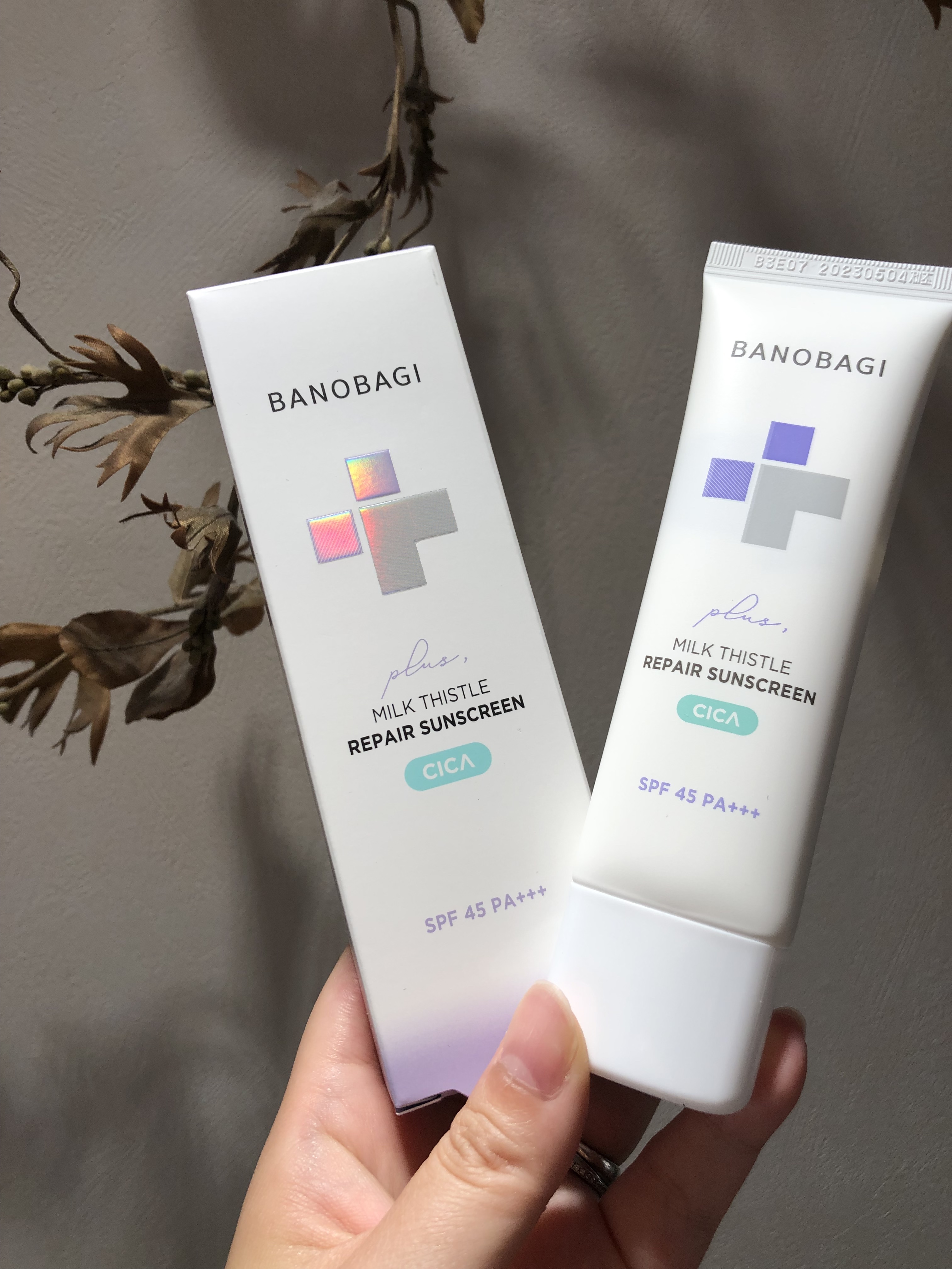 ミルクシスルリペアシカサンスクリーンプラス/BANOBAGI/日焼け止めミルクを使ったクチコミ（1枚目）