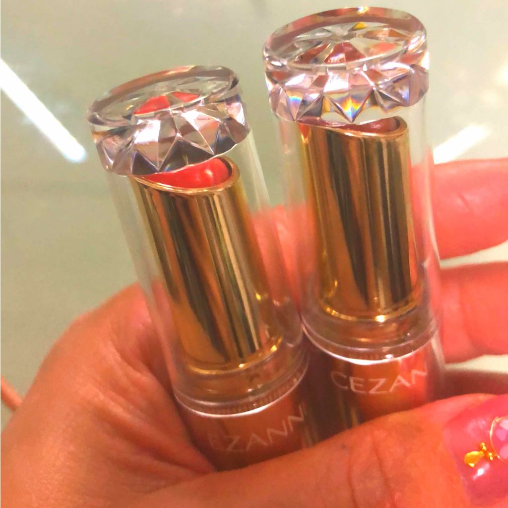 ラスティンググロスリップ/CEZANNE/口紅を使ったクチコミ（1枚目）