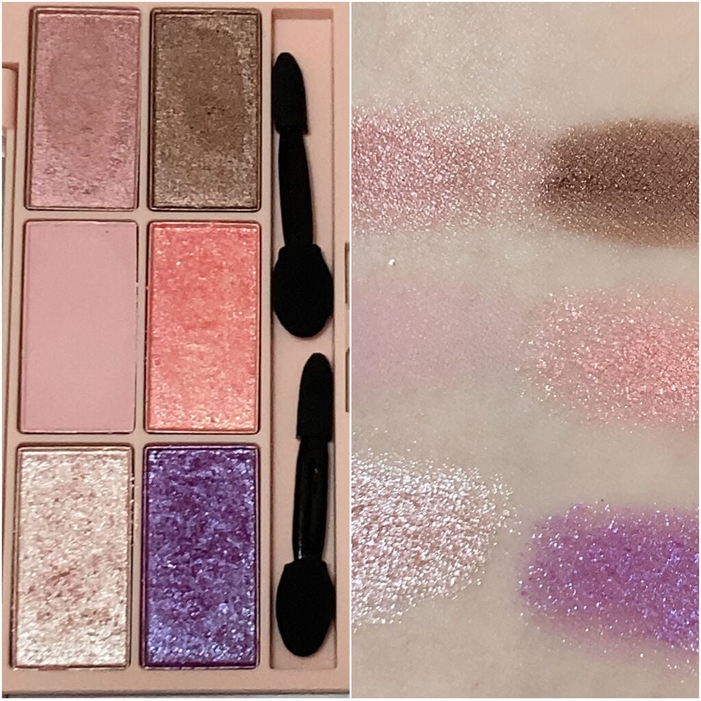 イロアソビ 6色アイパレット/iroasobi/アイシャドウパレットを使ったクチコミ(5枚目)