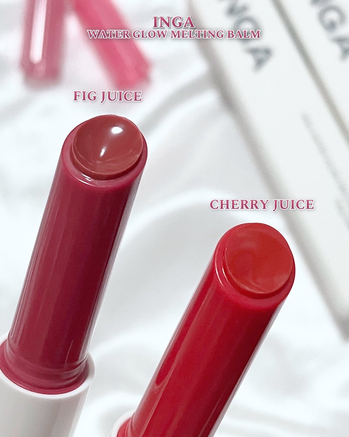 ウォーターグローメルティングバーム/INGA/口紅を使ったクチコミ(3枚目)