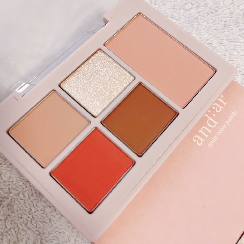 マルチカラーパレット ディアコーラル/and:ar/マルチパレットを使ったクチコミ（2枚目）