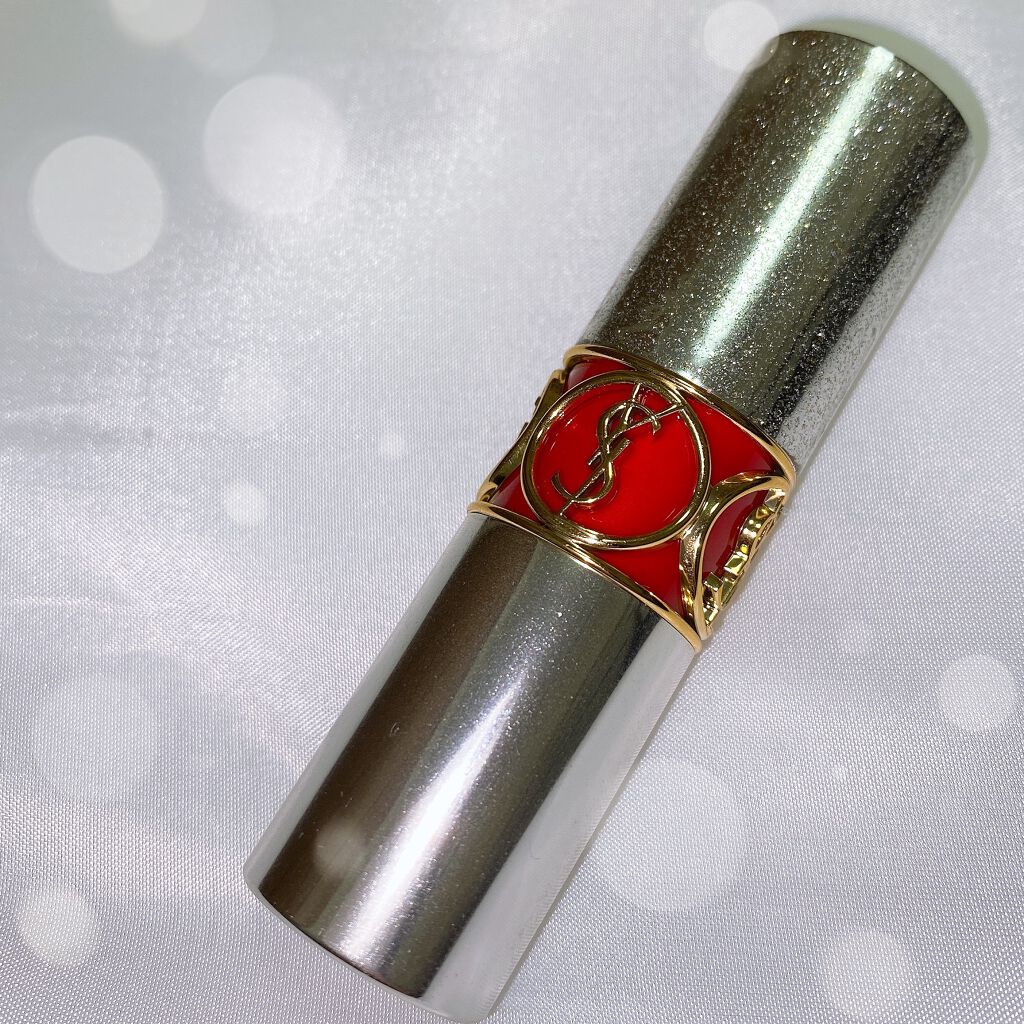 ルージュ ヴォリュプテ ロックシャイン N°8 ロッキン レッド/YVES SAINT LAURENT BEAUTE/口紅を使ったクチコミ（2枚目）