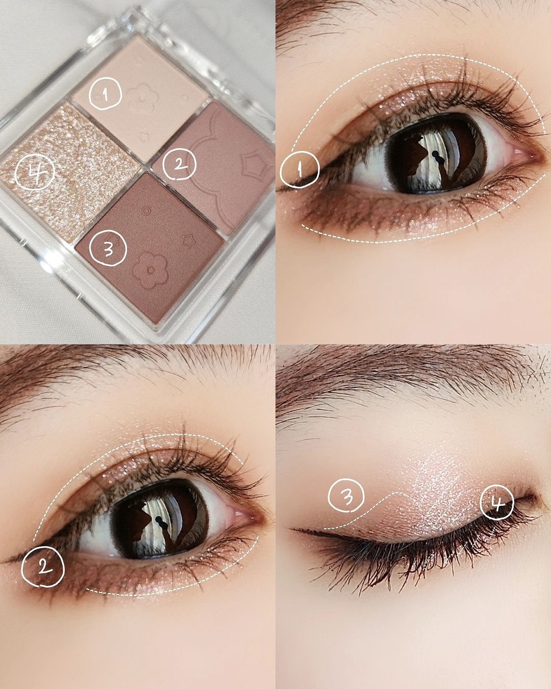 ふんわりロマンスアイズ/JUDYDOLL/アイシャドウパレットを使ったクチコミ(3枚目)