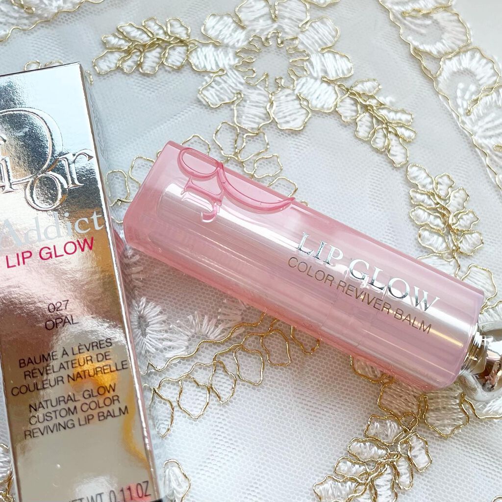 ディオール アディクト リップ グロウ 027 オパール (スプリング コレクション2022数量限定色)（生産終了）/Dior/リップバームを使ったクチコミ（1枚目）
