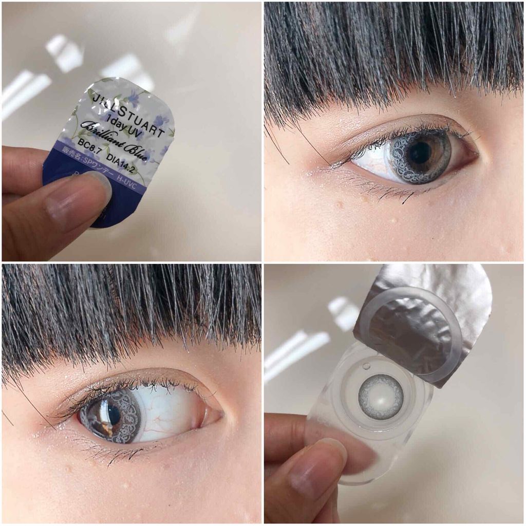 JILL STUART 1day UV ブリリアント ブルー/JILL STUART/ワンデー（１DAY）カラコンを使ったクチコミ（3枚目）