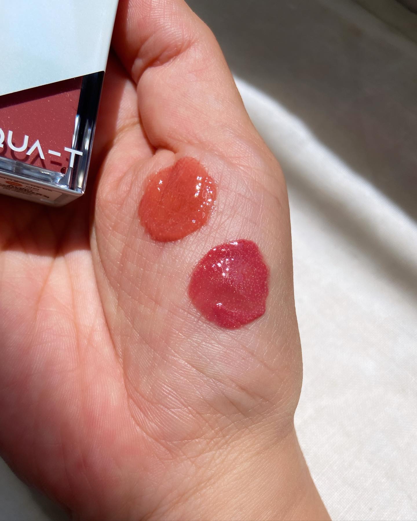 ザグラスタトゥーティント 01/QUA-T/リップティントを使ったクチコミ（3枚目）