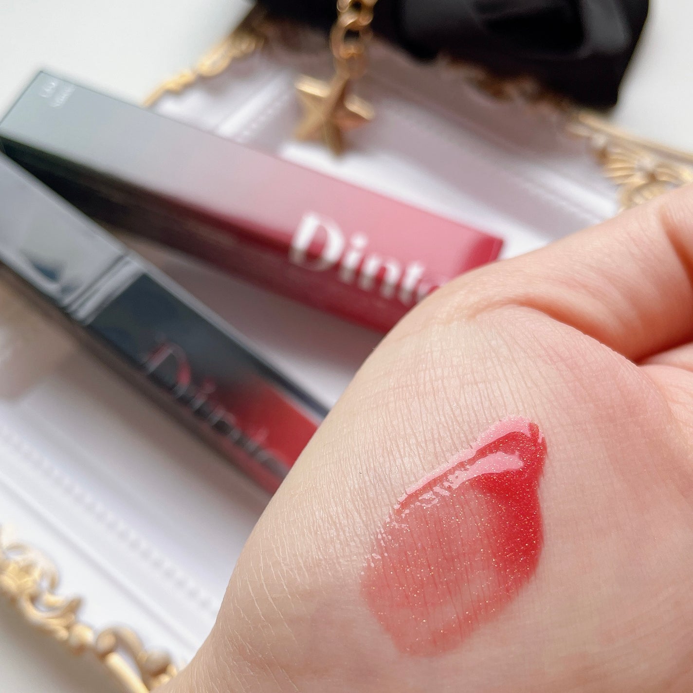 ボリュームパールキッスグロス/Dinto/リップグロスを使ったクチコミ(4枚目)