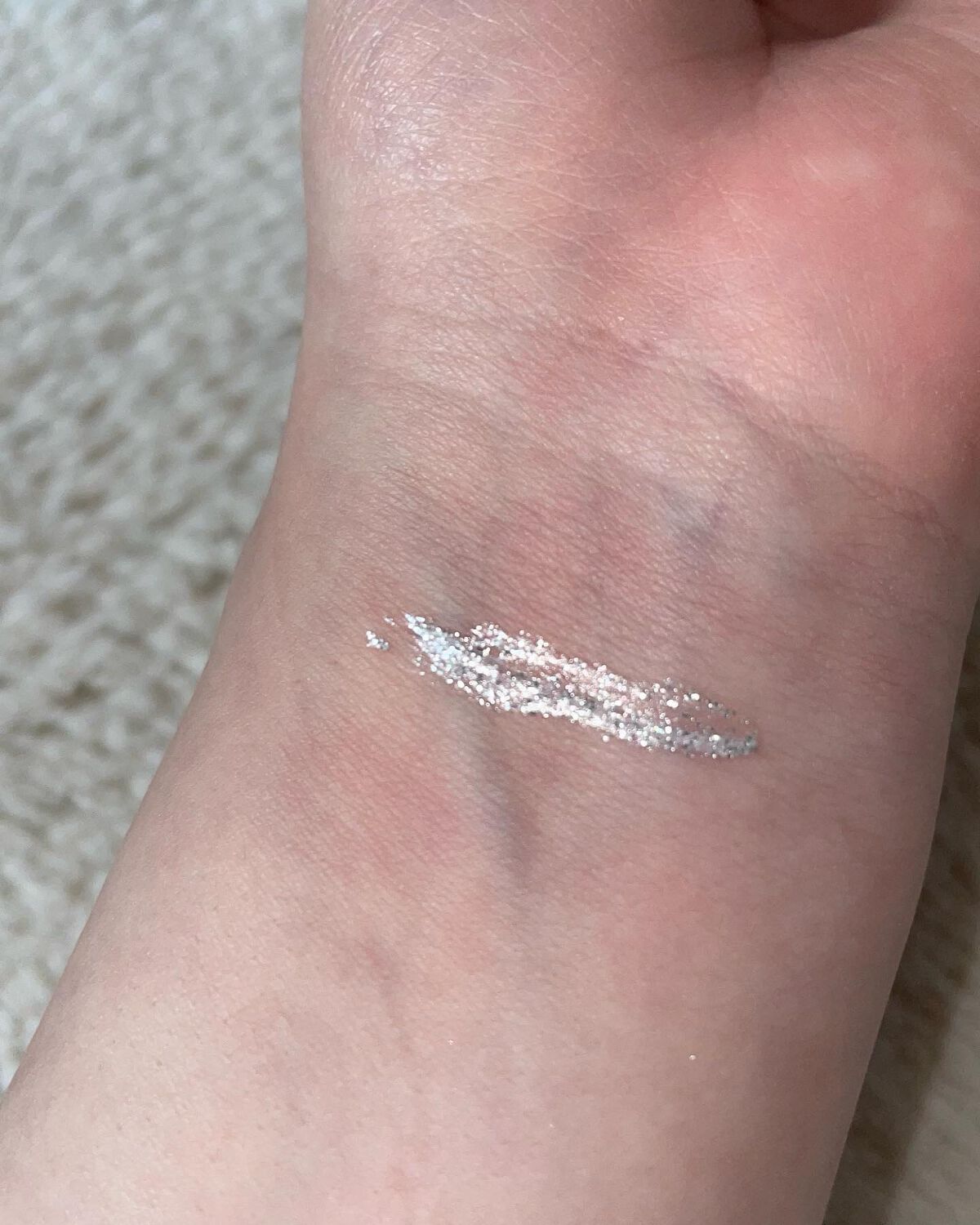 GLITTER MASCARA/U R GLAM/マスカラトップコートを使ったクチコミ(6枚目)