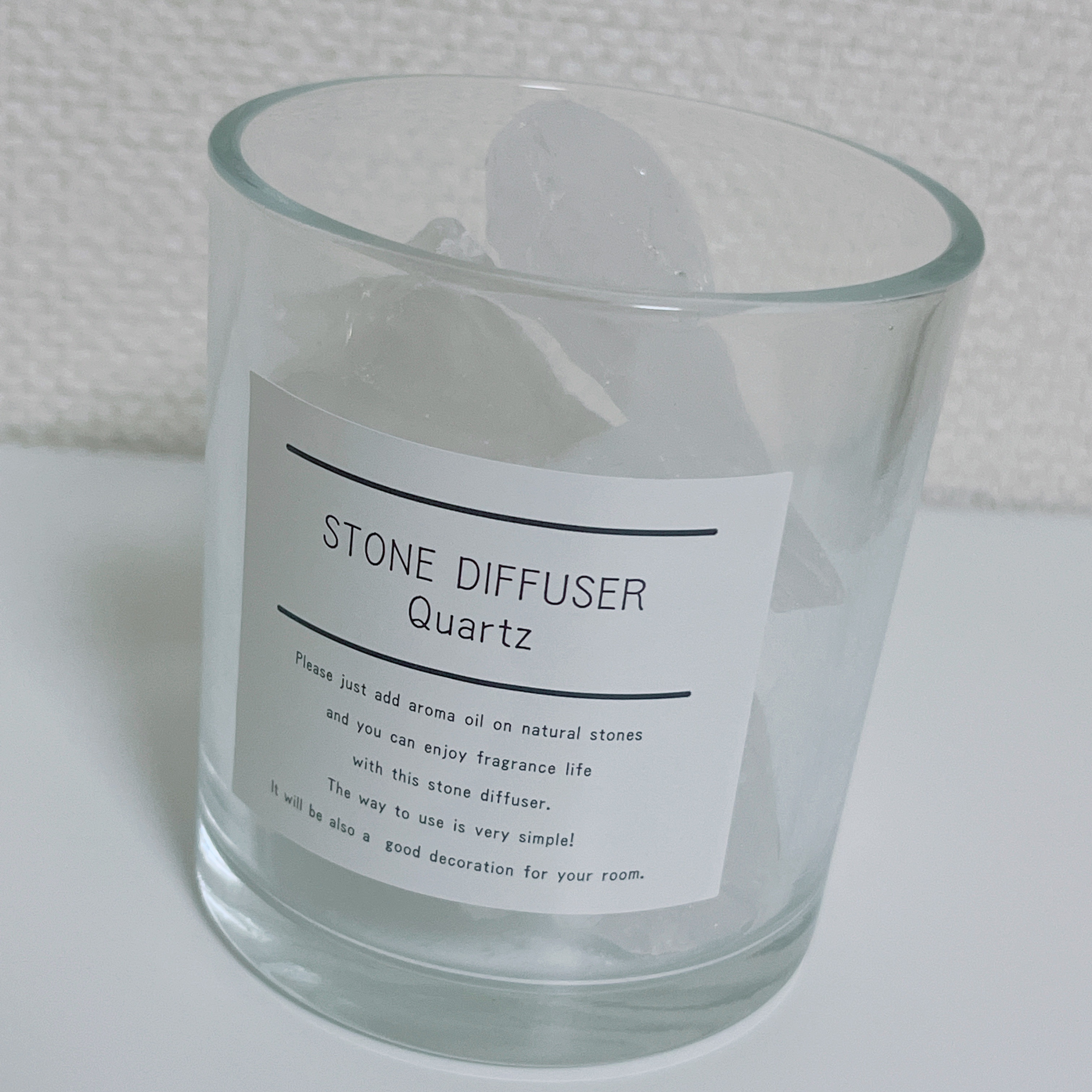 ストーンディフューザー（ローズクォーツ）/DAISO/ルームフレグランスを使ったクチコミ（1枚目）