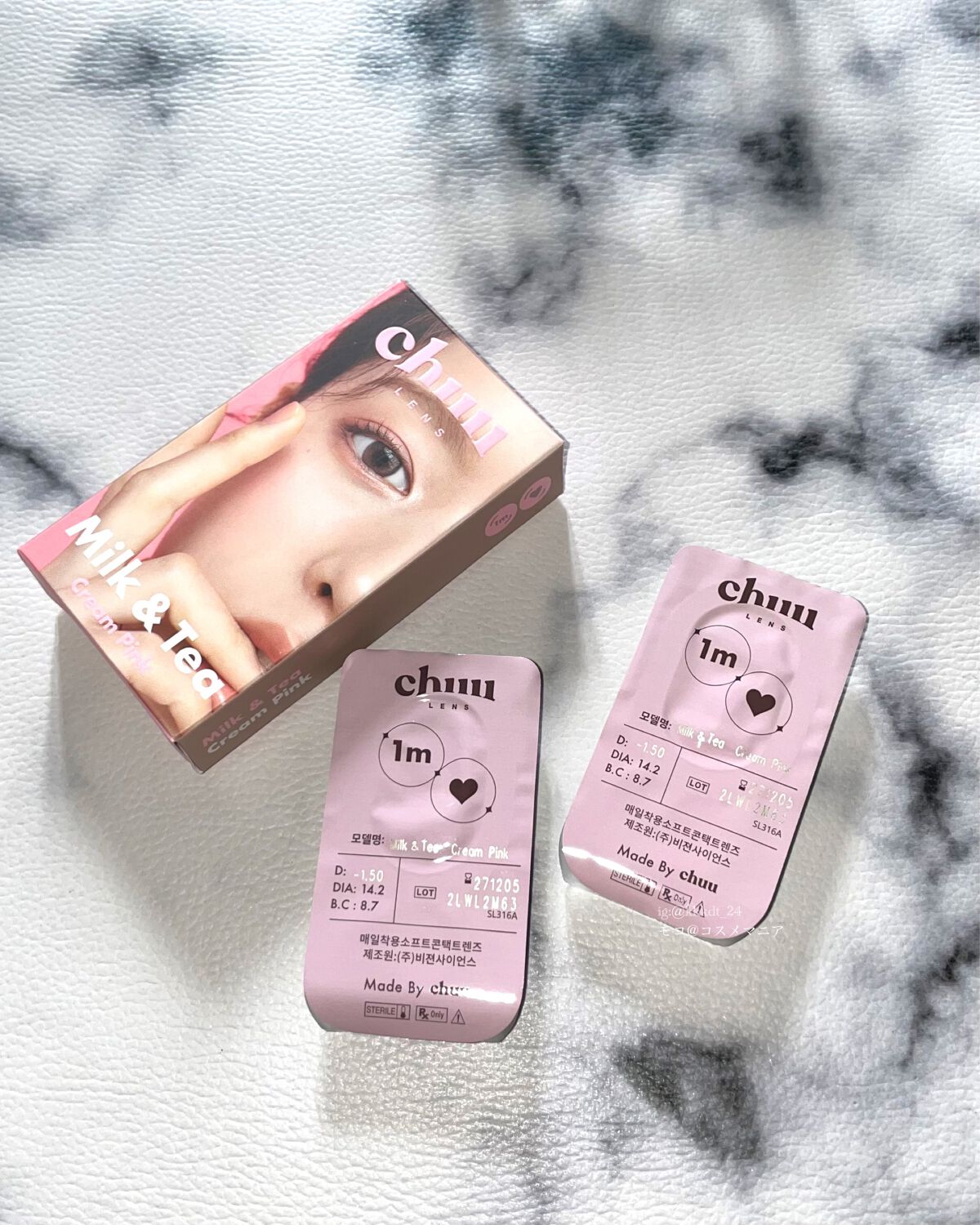 chuuLENS Milk&Tea 1day/chuu LENS/ワンデー（１DAY）カラコンを使ったクチコミ（3枚目）