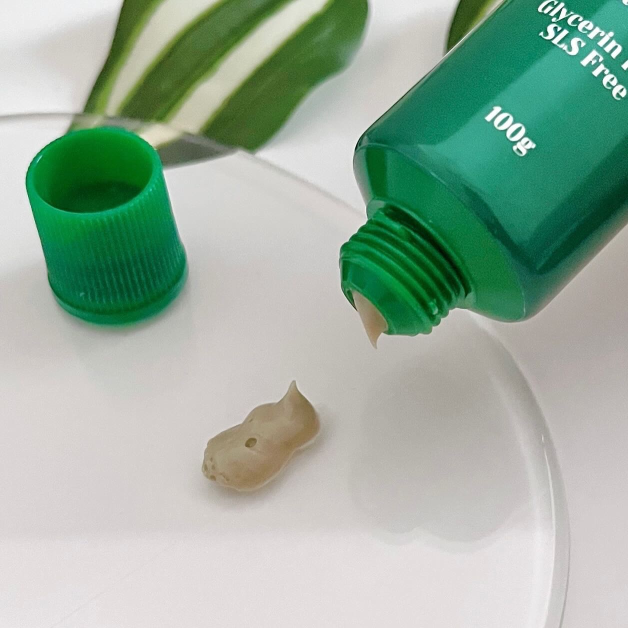 チェジュオリジナルグリーンオーガニック歯磨き粉/1950/歯磨き粉を使ったクチコミ（2枚目）