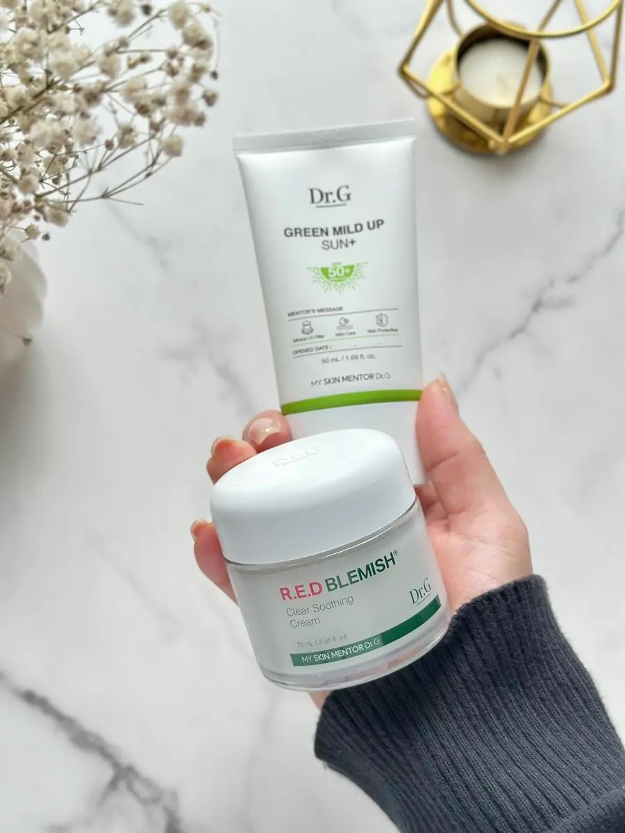 グリーンマイルドアップサンプラス/Dr.G/日焼け止めクリームを使ったクチコミ（1枚目）