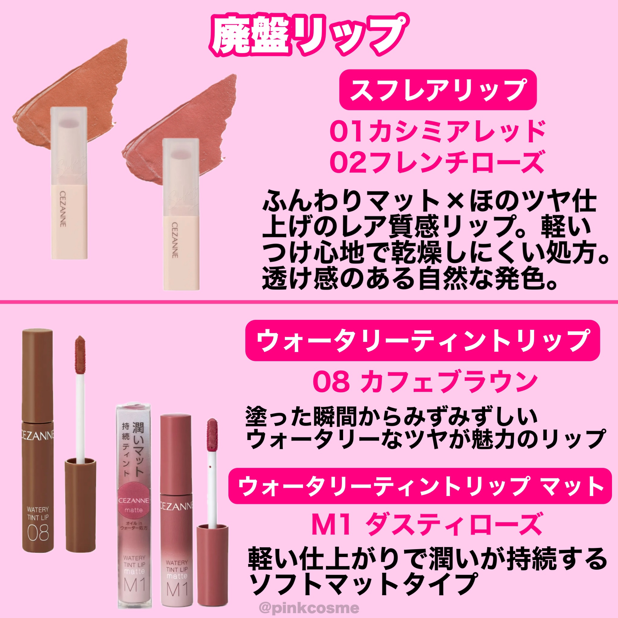 ウォータリーティントリップ/CEZANNE/リップティントを使ったクチコミ（3枚目）