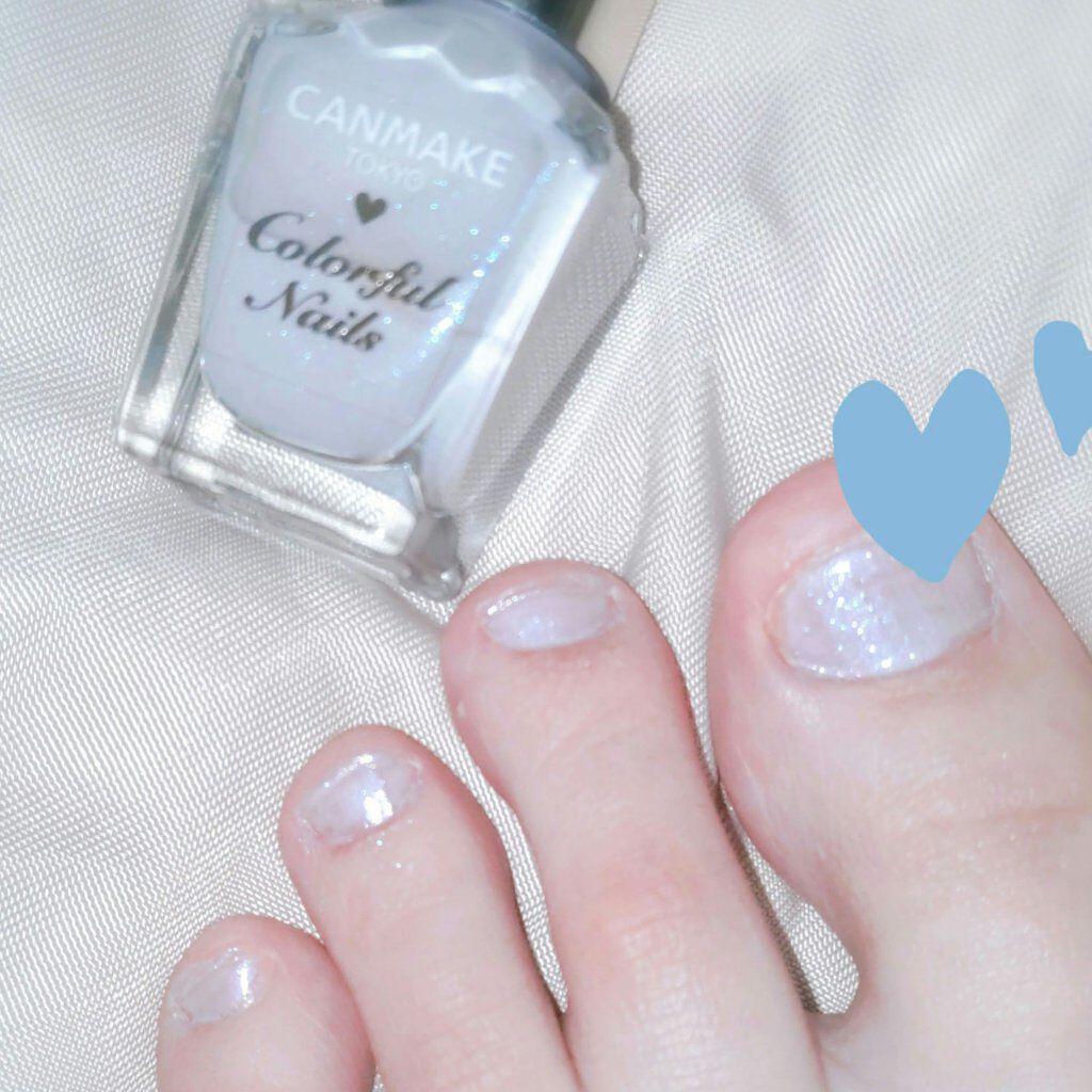 カラフルネイルズ N64 デュードロップス/キャンメイク/マニキュアを使ったクチコミ（2枚目）