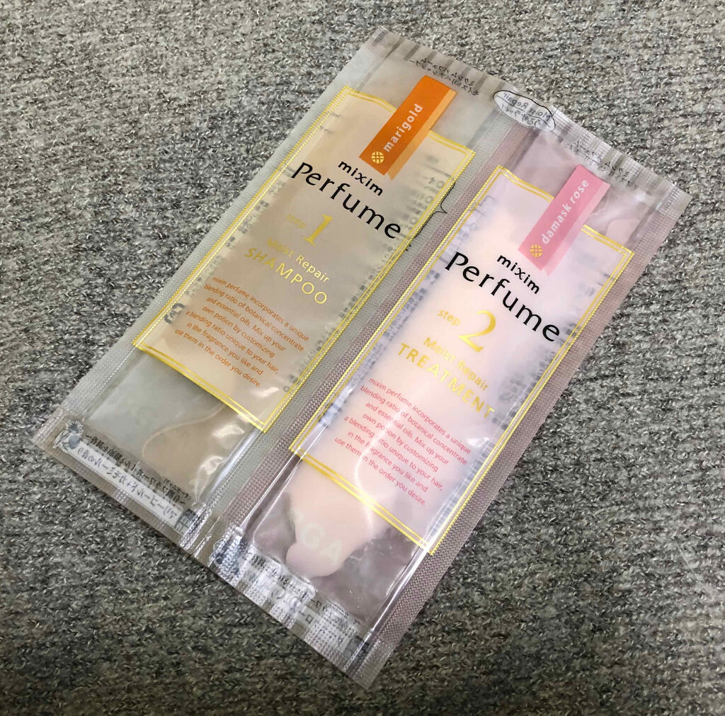 ミクシムパフューム モイストリペア 限定チェリーブロッサム シャンプー＆ヘアトリートメントペアセット /mixim Perfume/市販シャンプーを使ったクチコミ（1枚目）