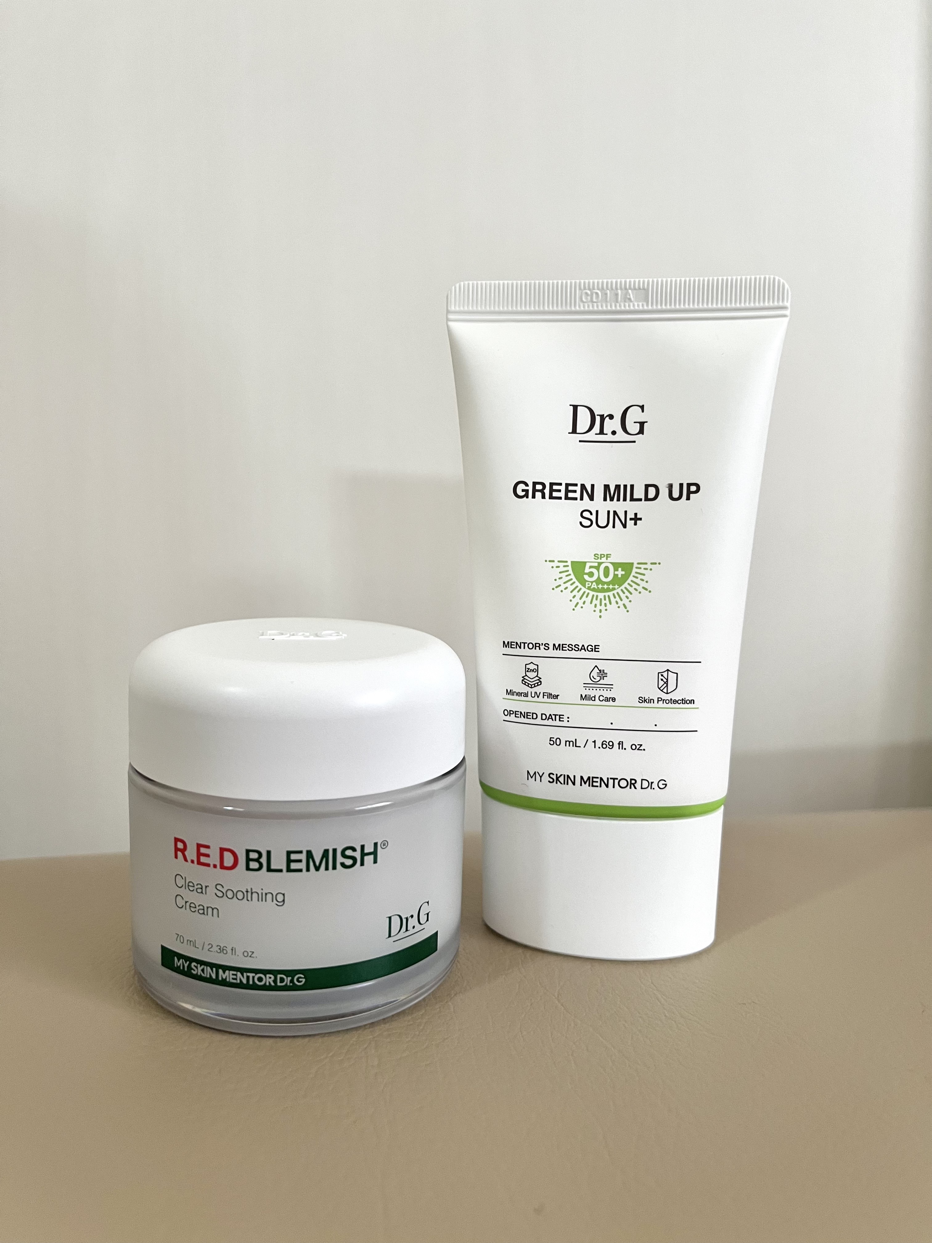 グリーンマイルドアップサンプラス/Dr.G/日焼け止めクリームを使ったクチコミ（1枚目）