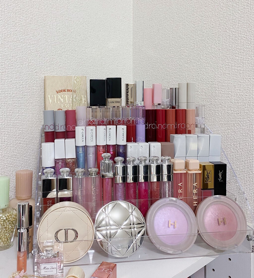 にゅん on LIPS 「巷で噂のSHEINで買ったコスメ収納のクリアケースが良い感じ〜..」(3枚目)