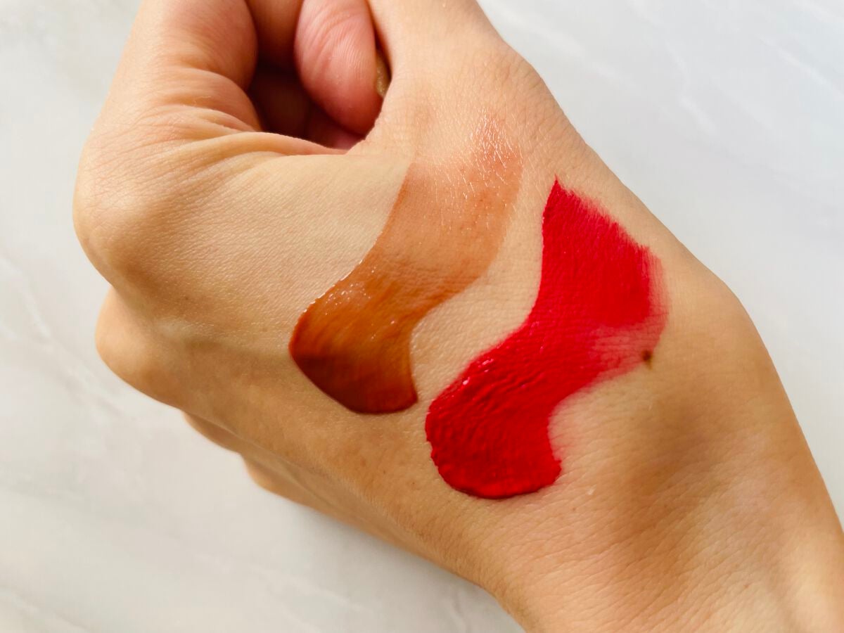 フラワーキャプチャーティント/Laka/口紅を使ったクチコミ(3枚目)