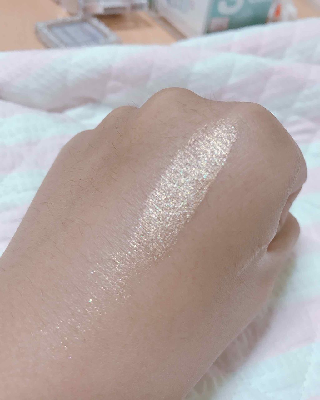 MP ジェム アイグロス/セリア/ジェル・クリームアイシャドウを使ったクチコミ（2枚目）