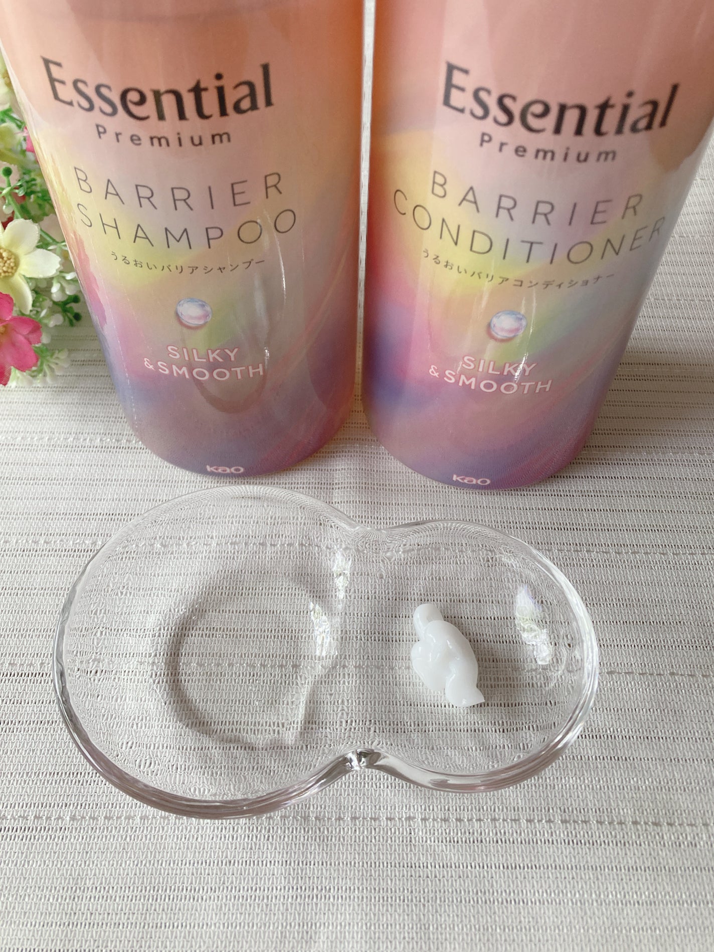 エッセンシャルプレミアム バリアシャンプー・コンディショナー シルキー&スムース/エッセンシャル/市販シャンプーを使ったクチコミ(2枚目)