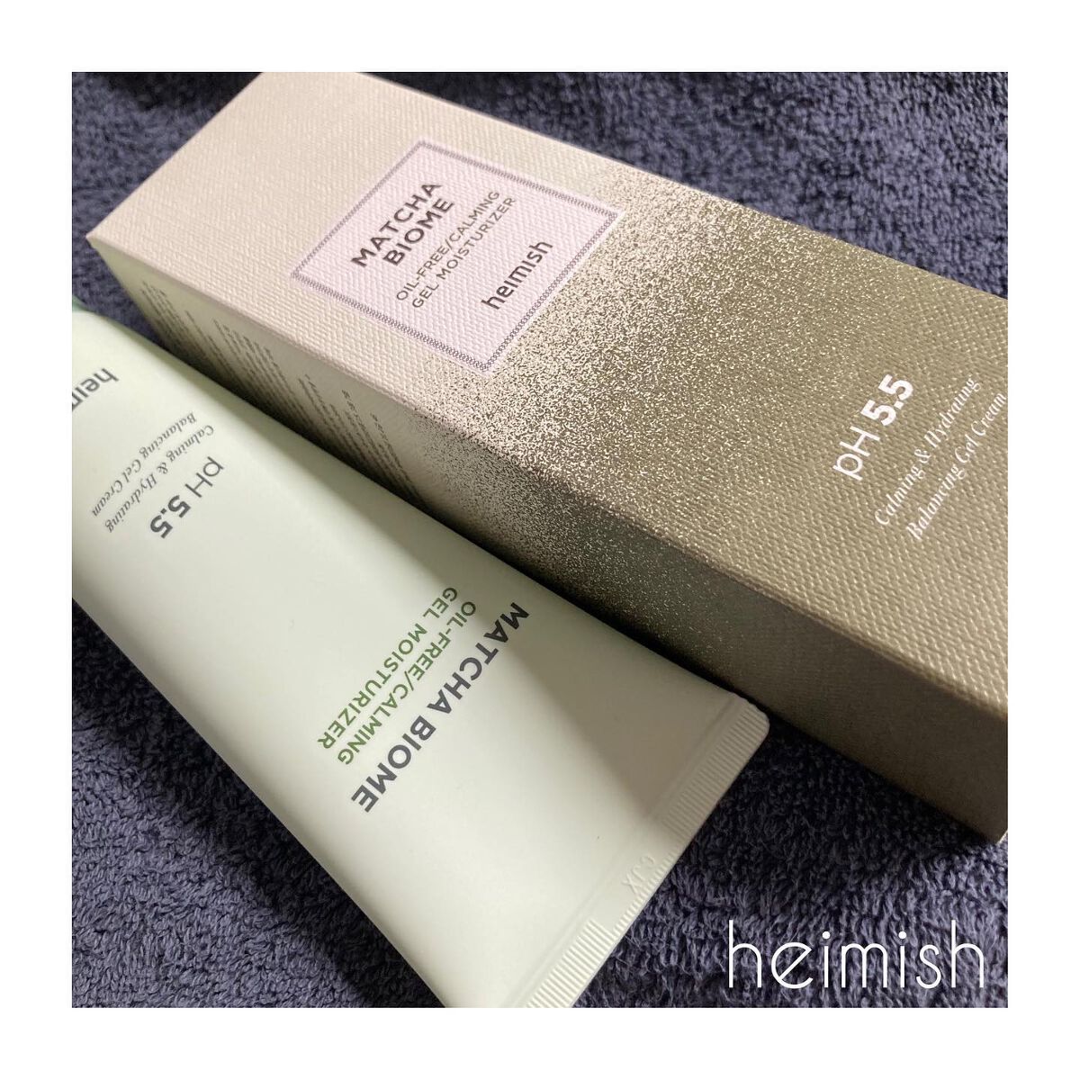 抹茶バイオムオイルフリー カーミングジェルモイスチャライザー/heimish/フェイスクリームを使ったクチコミ（1枚目）