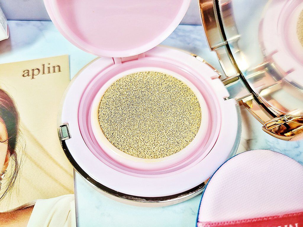 ピンクティーツリーカバークッション/APLIN/クッションファンデーションを使ったクチコミ(4枚目)