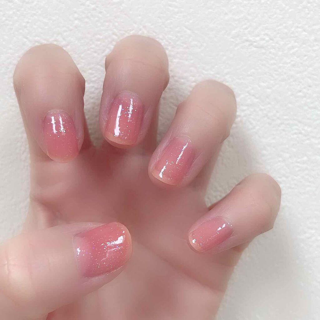 LJ  ジェルネイル トップコート オーロラ/セリア/ジェルネイルを使ったクチコミ（2枚目）