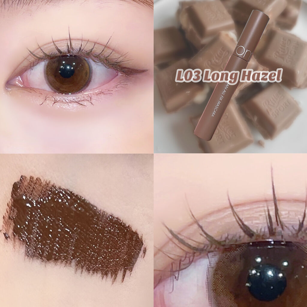 ハンオールフィックスマスカラ L01 ロングブラック(LONG BLACK)/rom&nd/マスカラを使ったクチコミ（3枚目）