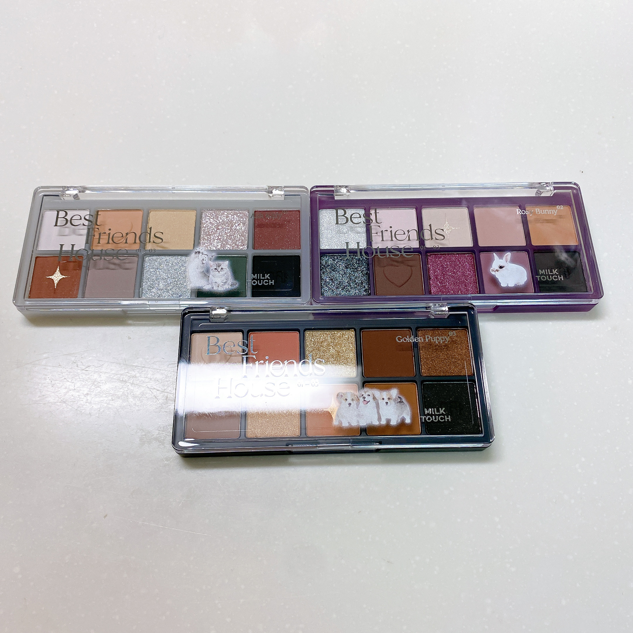 ビーマイベストフレンズハウスパレット 03 Golden Puppy/Milk Touch/アイシャドウパレットを使ったクチコミ（1枚目）