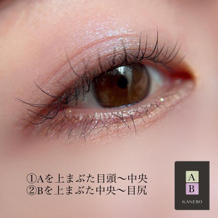 カネボウ アイカラーデュオ 20 Mint on the Rocks/KANEBO/アイシャドウパレットを使ったクチコミ(3枚目)