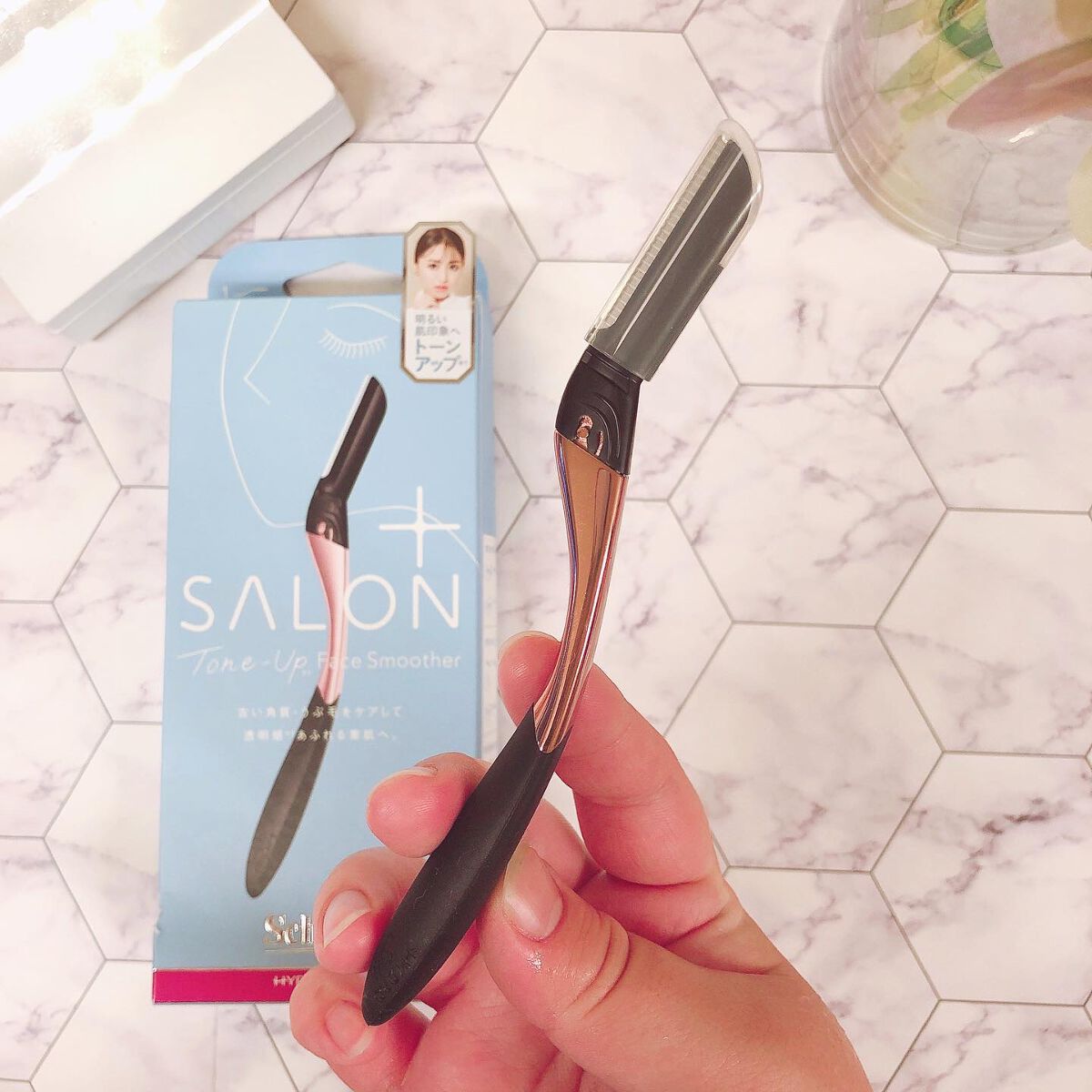 サロンプラス トーンアップ フェイススムーサー ホルダー（刃付き）/サロンプラス/シェーバーを使ったクチコミ（1枚目）