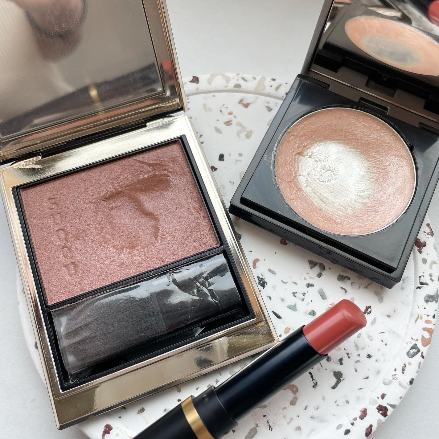 メルティング パウダー ブラッシュ/SUQQU/パウダーチークを使ったクチコミ(4枚目)