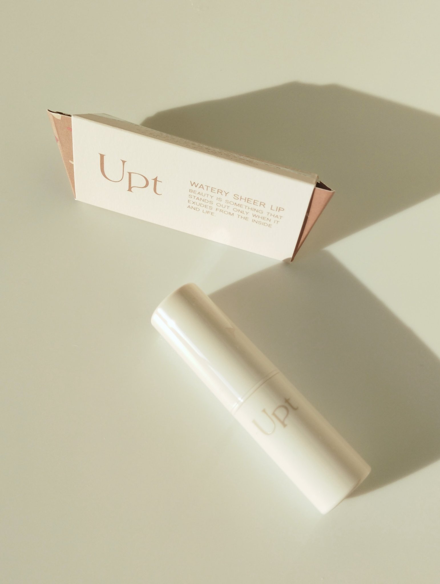 Upt WATERY SHEER LIP  02 ペールドロップ/Upt/口紅を使ったクチコミ（3枚目）