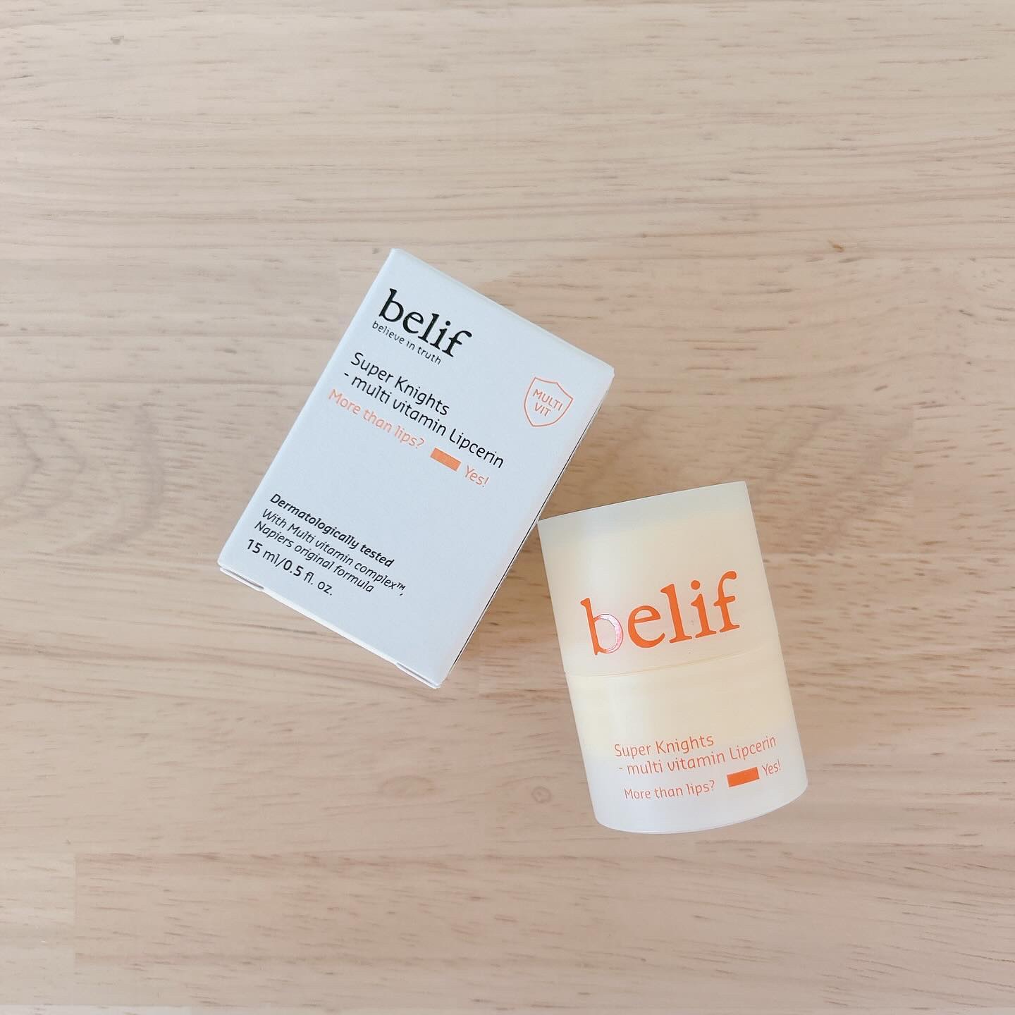 スーパーナイツ マルチ Ｖ リップセリン /belif/リップクリームを使ったクチコミ（1枚目）