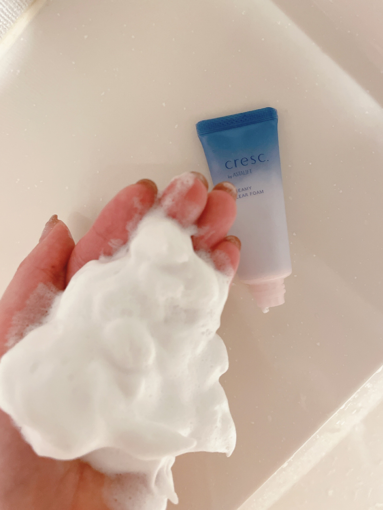 クリーミー クリアフォーム/cresc. by ASTALIFT/洗顔フォームを使ったクチコミ（3枚目）