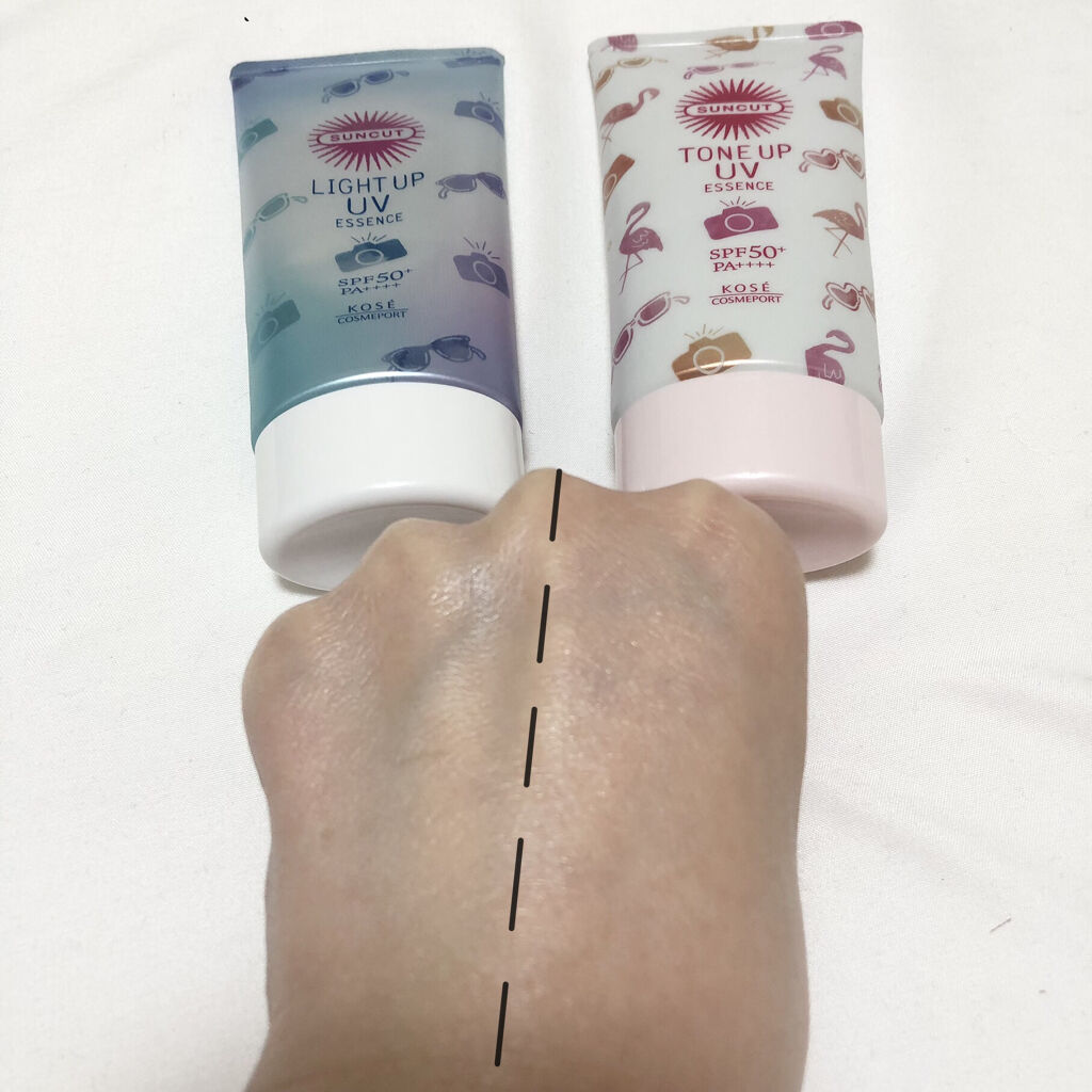 トーンアップUV エッセンス/サンカット®/日焼け止めローションを使ったクチコミ（3枚目）