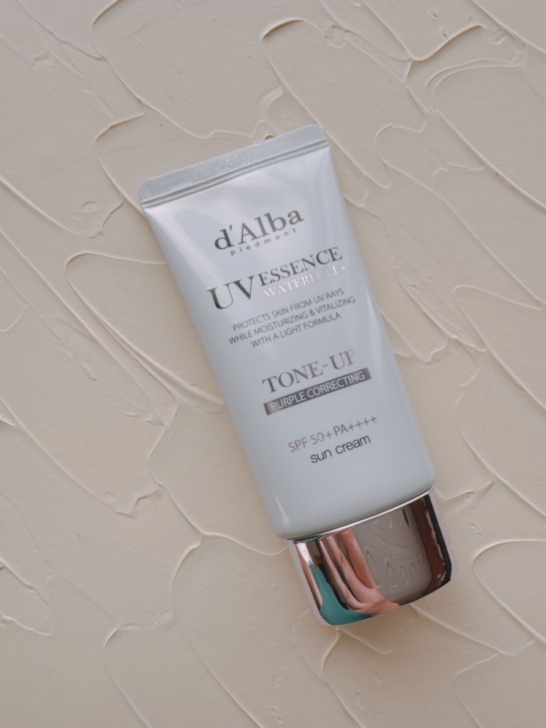 ダルバ ウォータフル トーンアップ サンクリーム(パープル)/ダルバ/日焼け止めクリームを使ったクチコミ（2枚目）