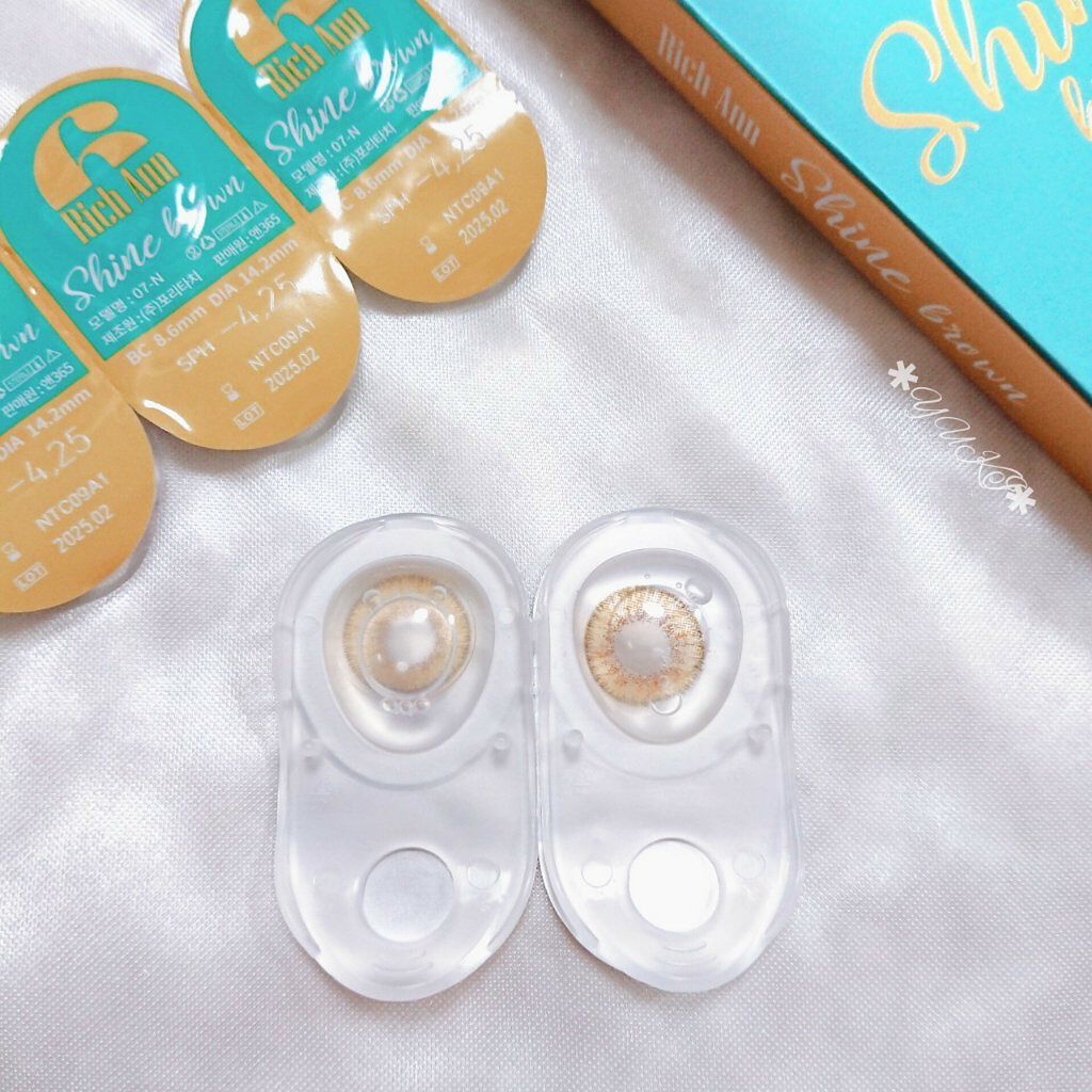 Rich Ann shine Brown/QUEENSLENS/カラーコンタクトレンズを使ったクチコミ（3枚目）