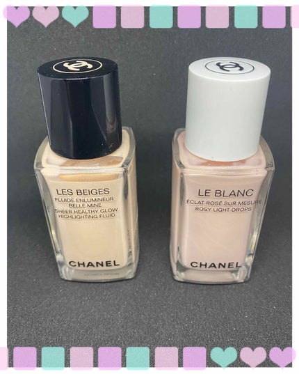ル ブラン ロージー ドロップス/CHANEL/リキッドハイライトを使ったクチコミ(1枚目)